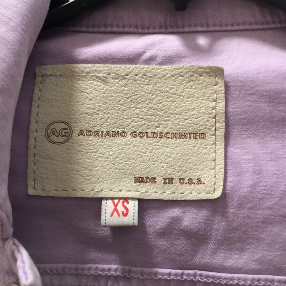 Adriano Goldschmied purple stretch denim jacket